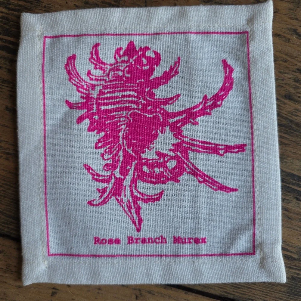 TWOS COMPANY Set 6‎ Cotton Shell Cocktail Napkins Coastal Beach Entertaining